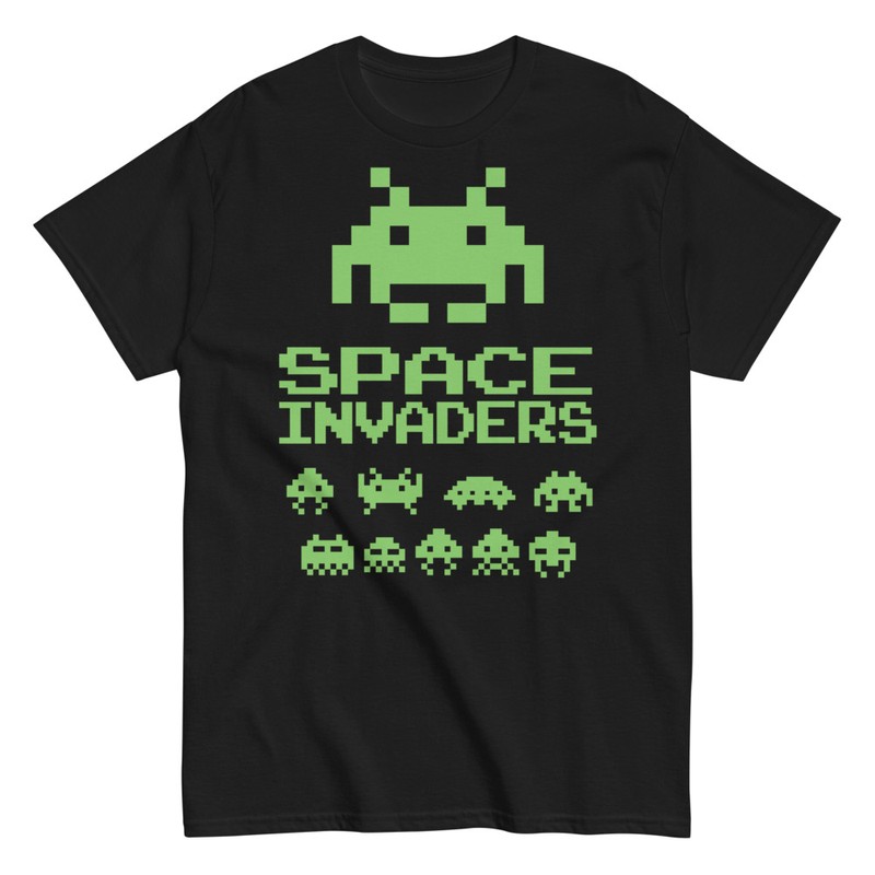 Camisetas: Space Invaders Pixel Art Clásico