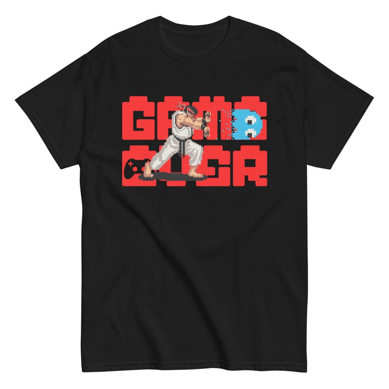 Camisetas: Ryu y Fantasma Arcade Game Over