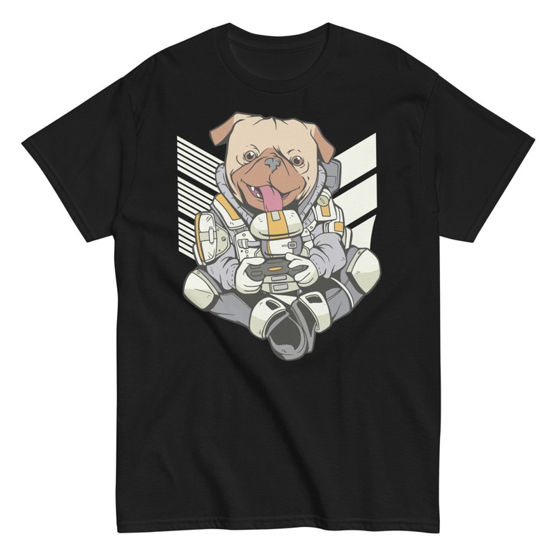 Camisetas: Perro Astronauta Gamer