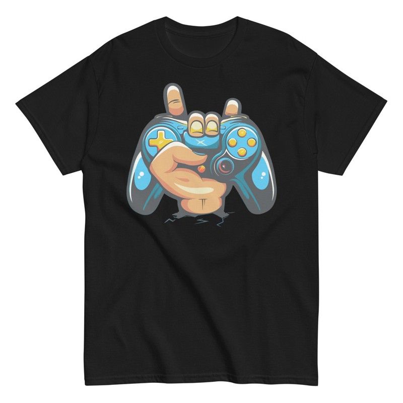 Camisetas: Mano Rock Gamepad Gaming