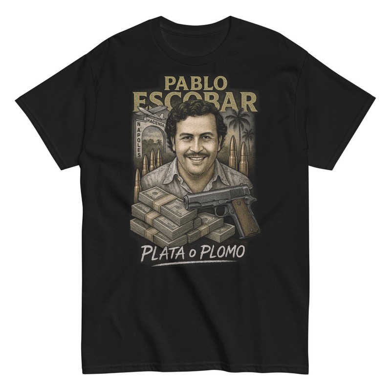Camisetas: Pablo Escobar Plata o Plomo