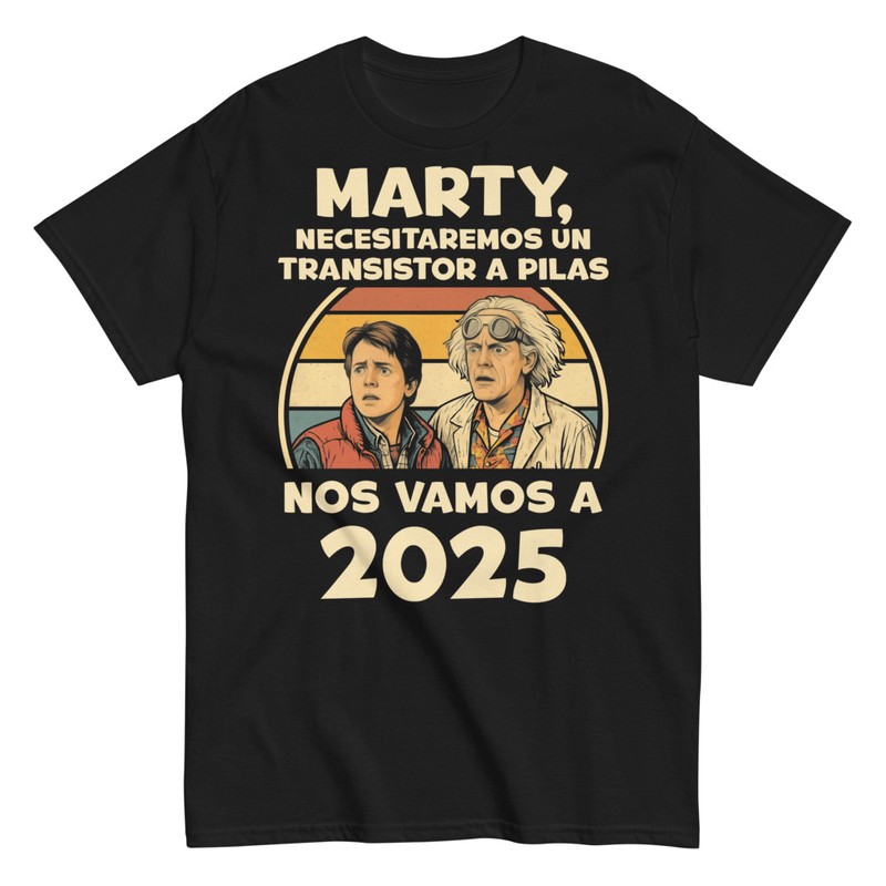Camisetas: Apagón 2025 Regreso al Futuro Meme