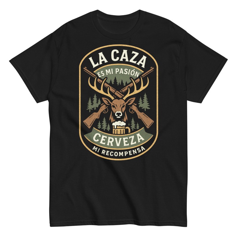 Camisetas: Amante Cazador Pasión y Recompensa