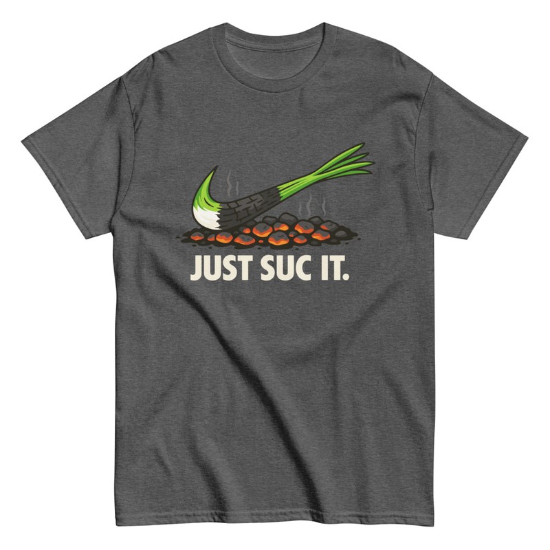 Camisetas: Parodia Logo Nike Calçots Just Suc It