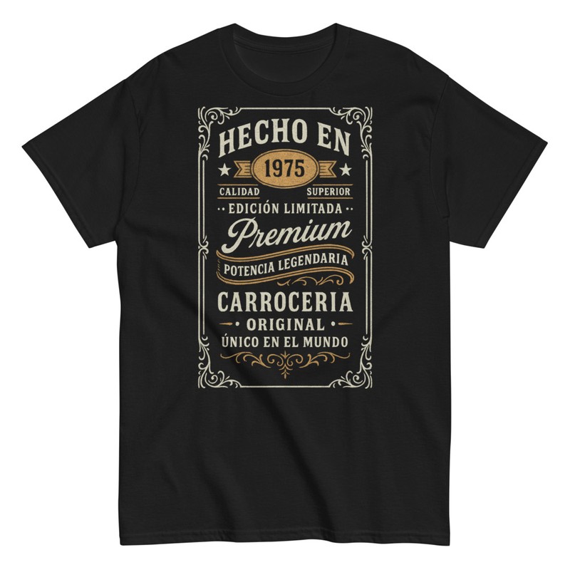 Camisetas: Hecho en 1975 Edici&oacute;n Limitada Vintage