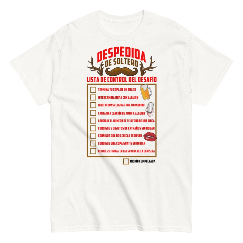 Camisetas: Lista de Retos Despedida de Soltero