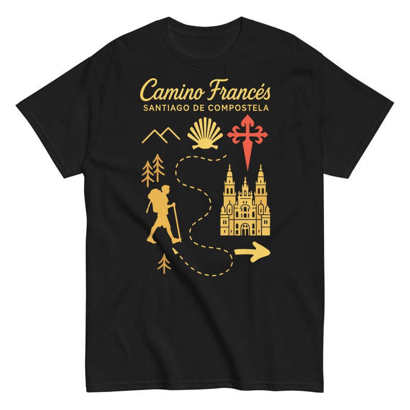 Camisetas: Peregrino Camino Santiago Francés