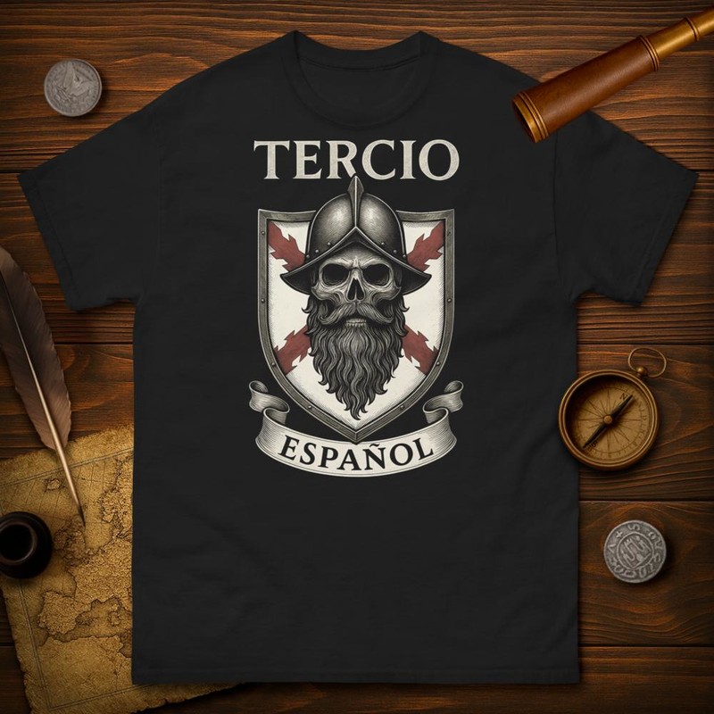 Camisetas: Tercio Español Escudo Calavera