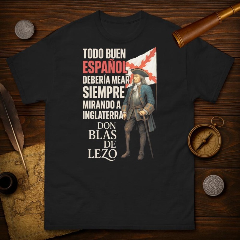 Camisetas: Don Blas de Lezo Mirando a Inglaterra