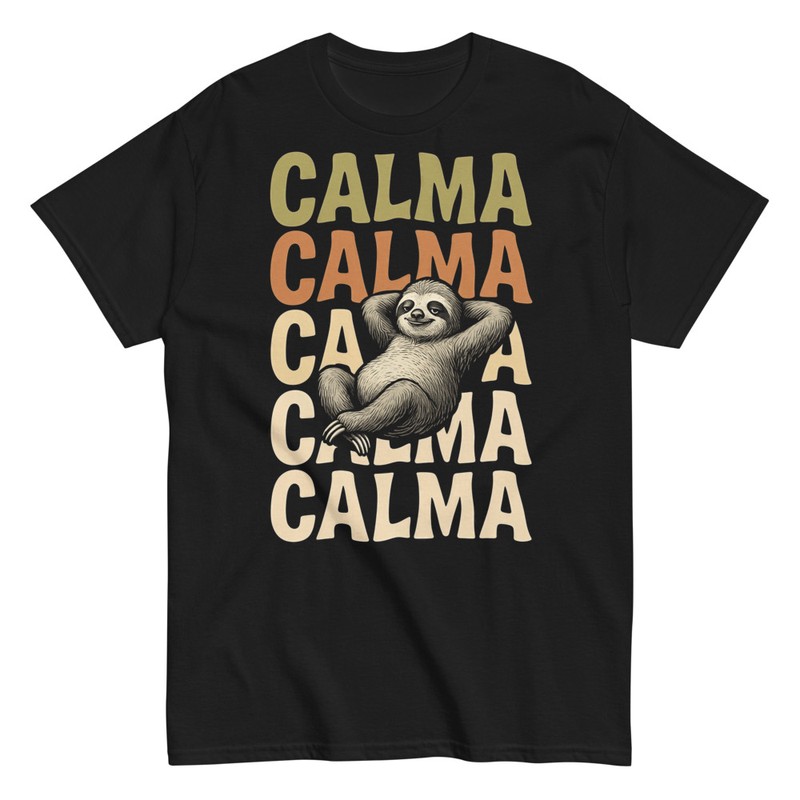 Camisetas: Perezoso Calma Divertida