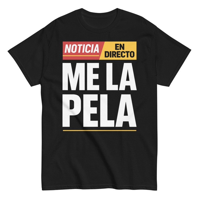 Camisetas: Noticia En Directo Me La Pela