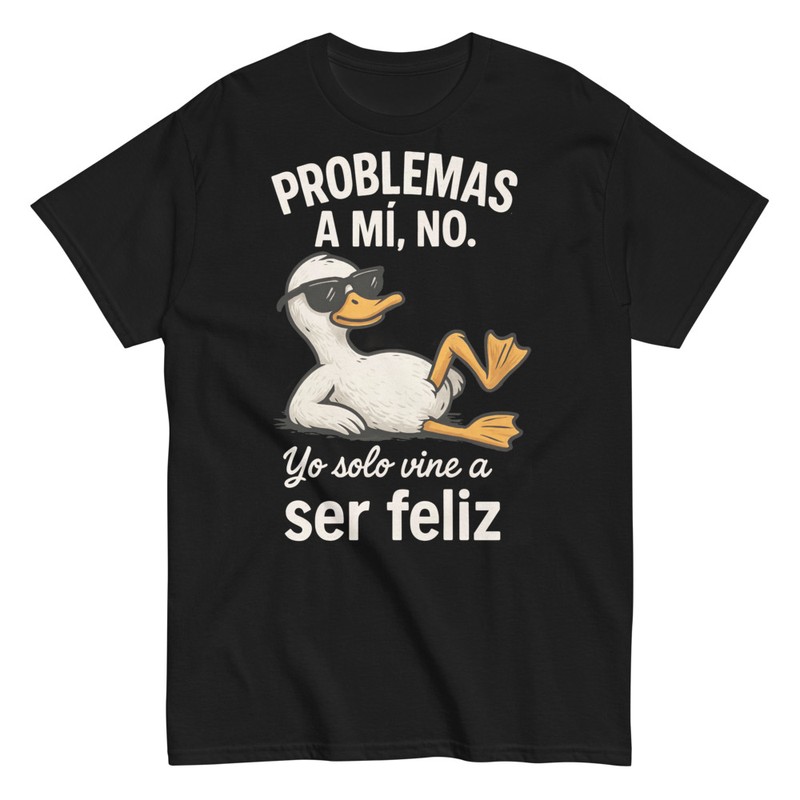 Camisetas: Pato Feliz Gafas Problemas No