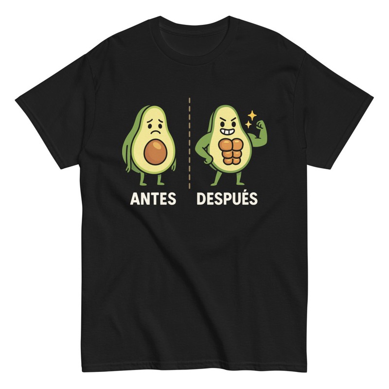 Camisetas: Aguacate Antes y Después
