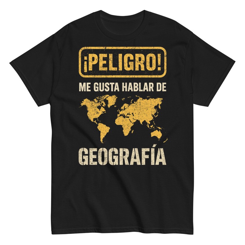 Camisetas: Regalo Profesor de Geografía ¡Peligro!