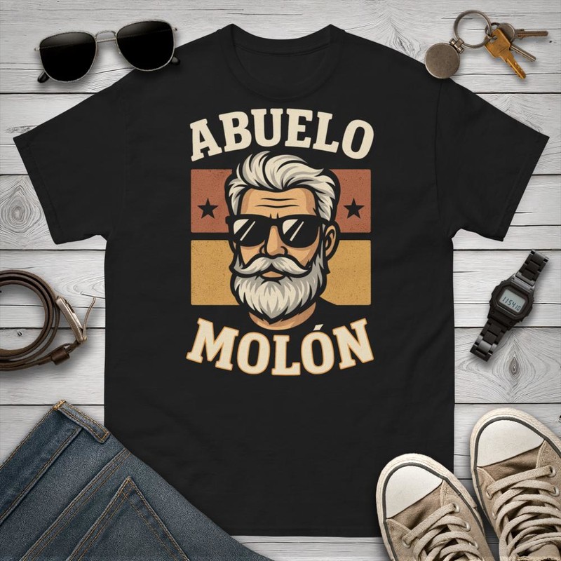 Camisetas: Abuelo Molón Camiseta Divertida