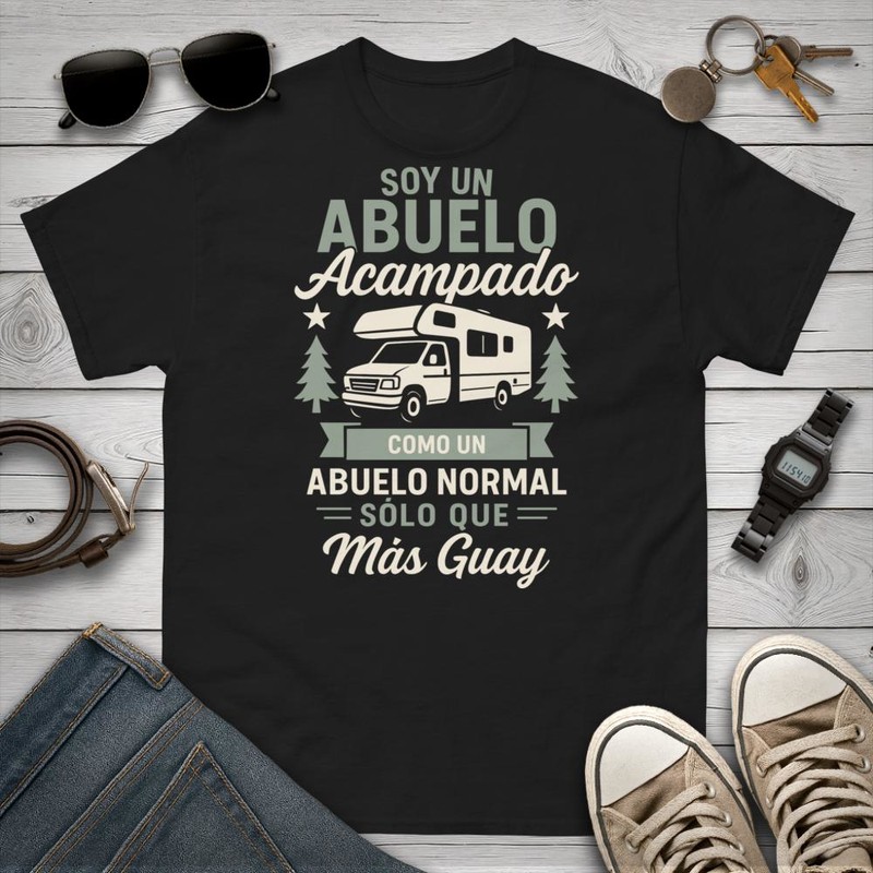 Camisetas: Abuelo Acampado Original