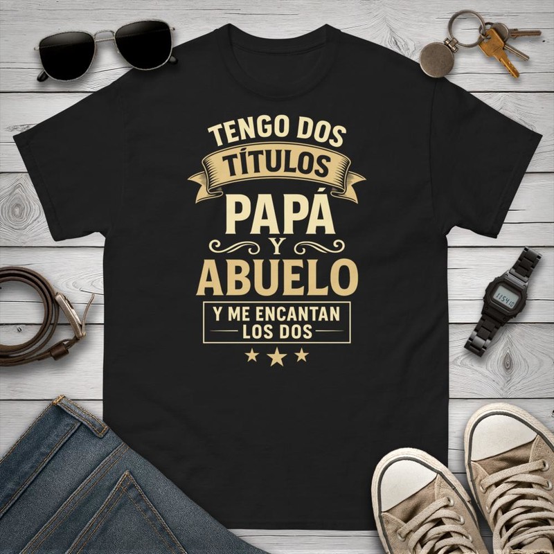Camisetas: Títulos Papá y Abuelo