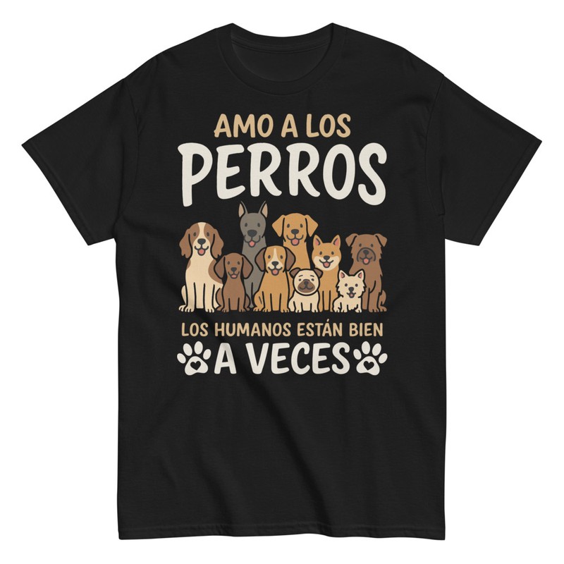 Camisetas: Amo a los Perros Ilustraciones Divertida