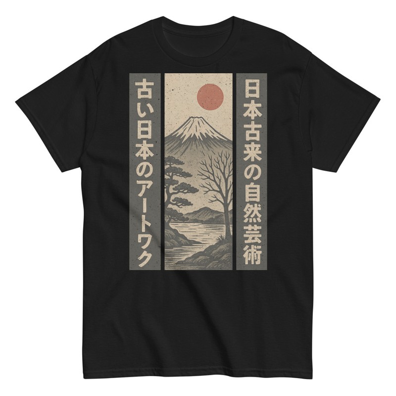 Camisetas: Arte Tradicional Japonés Monte Fuji