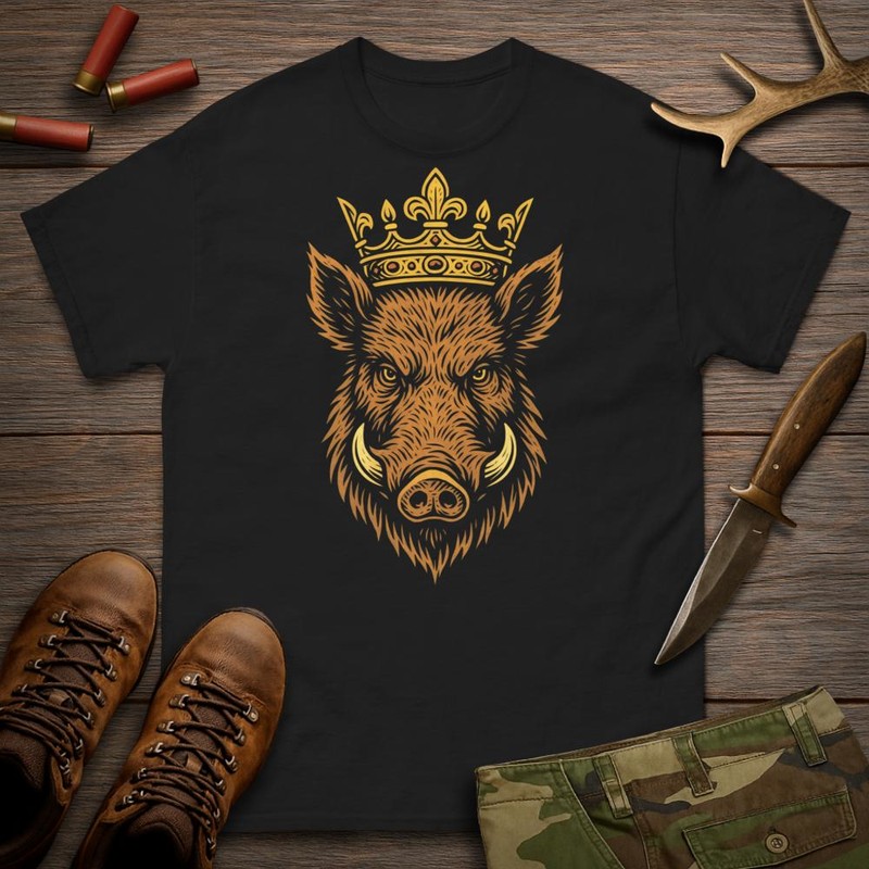 Camisetas: Majestuoso Jabalí Coronado