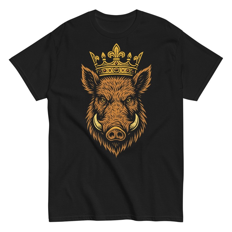 Camisetas: Majestuoso Jabalí Coronado