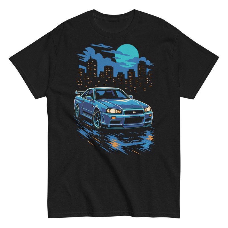 Camisetas: Nissan Skyline Tuning Nocturno