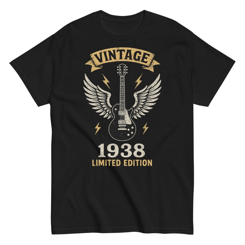Camisetas: Guitarra Eléctrica Vintage 1938