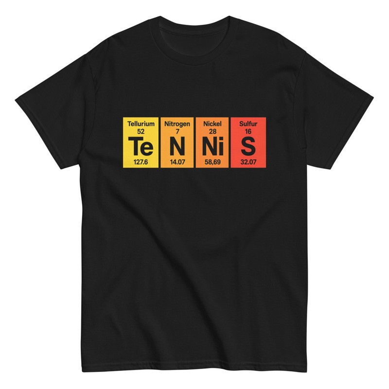 Camisetas: Diseño Químico Tennis