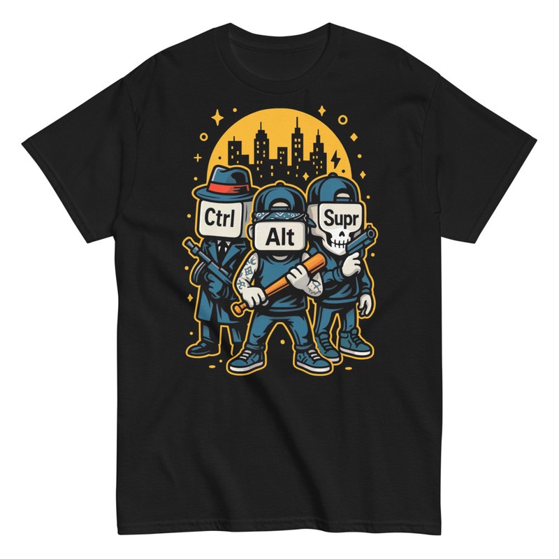 Camisetas: Control Alt Suprimir Mafia