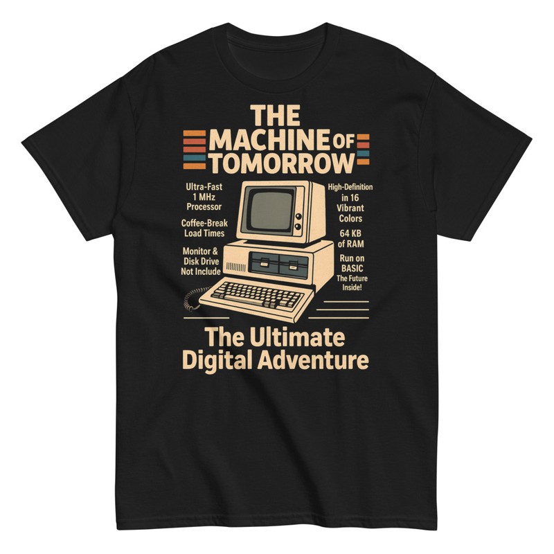 Camisetas: Ordenador Retro Machine of Tomorrow