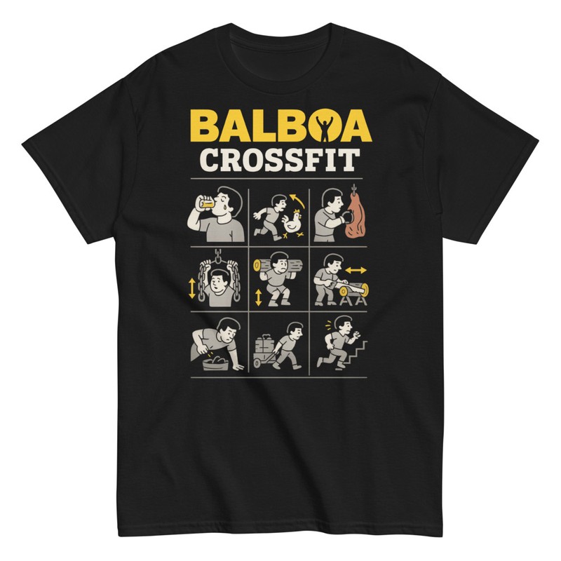 Camisetas: Balboa Crossfit Parodia Graciosa