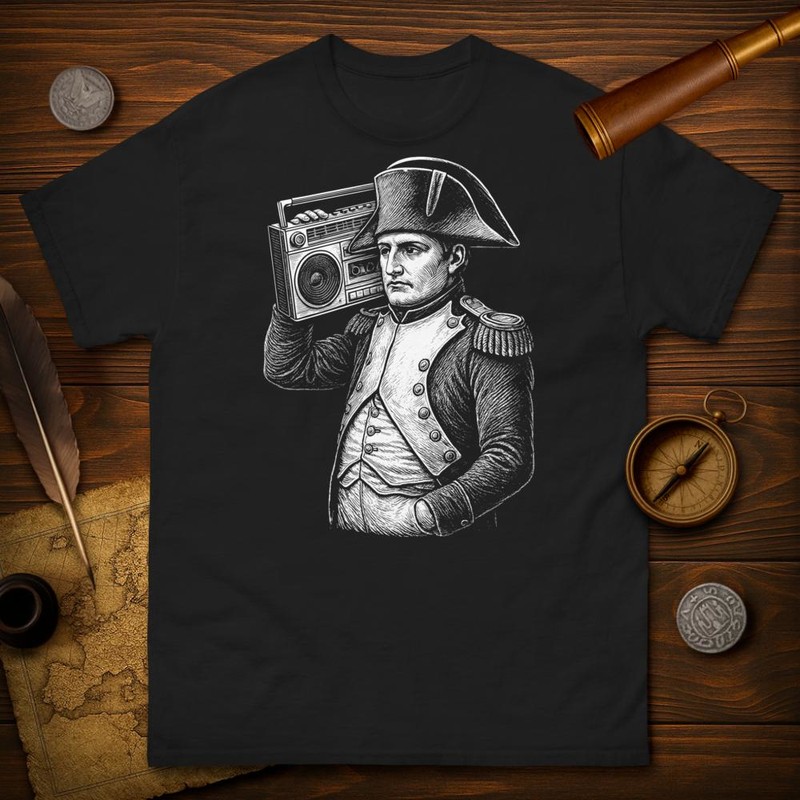 Camisetas: Napoleón con Boombox Divertida