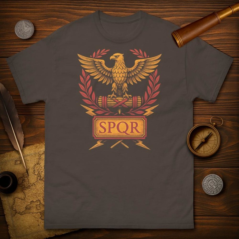 Camisetas: Emblema Roma Águila SPQR