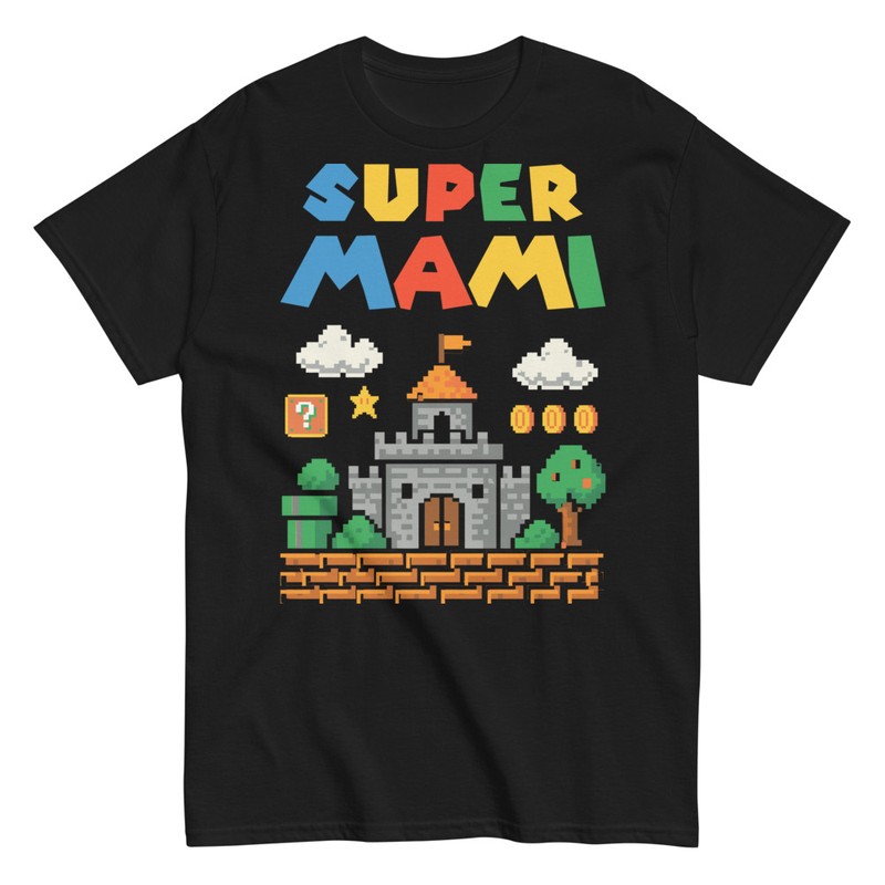 Camisetas: Super Mami Videojuego Retro