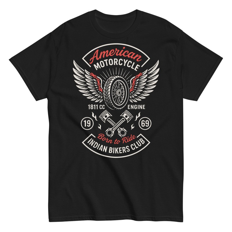 Camisetas: Moto Club Americano Vintage