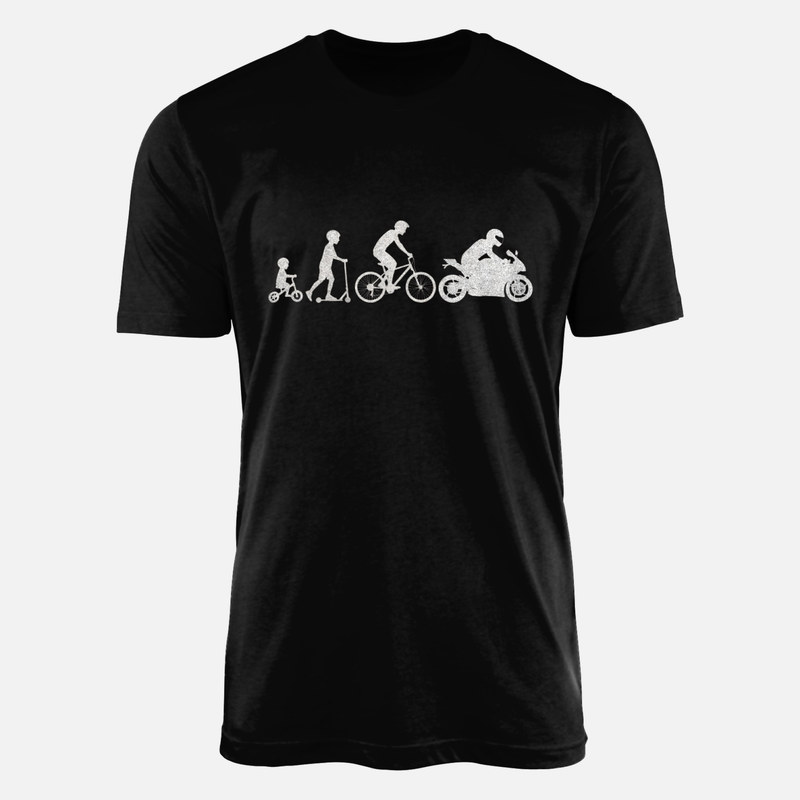 Camiseta Evoluci n Motociclista Divertida TeleAdhesivo Camiseta Evoluci n Motociclista Divertida TeleAdhesivo