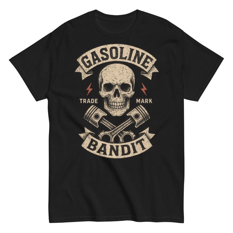 Camisetas: Gasoline Bandit Calavera
