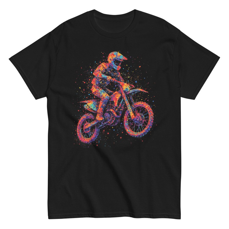 Camisetas: Motocross Colorido