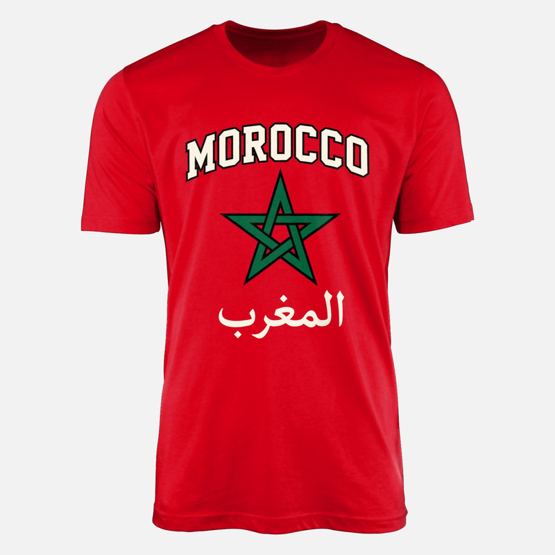 Camisetas: Marruecos, estrella y emblema