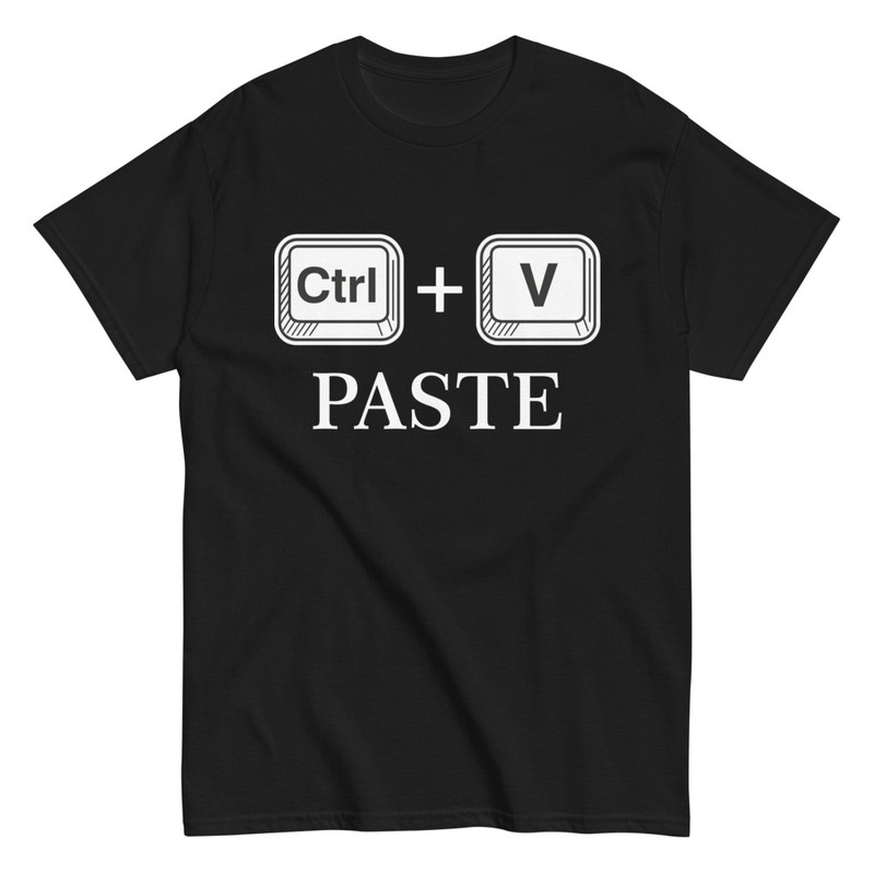 Camisetas: Ctrl + V Pegar Original