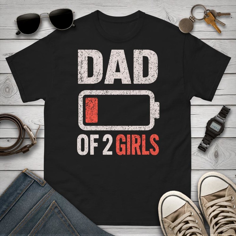 Camisetas: Papá de 2 Niñas