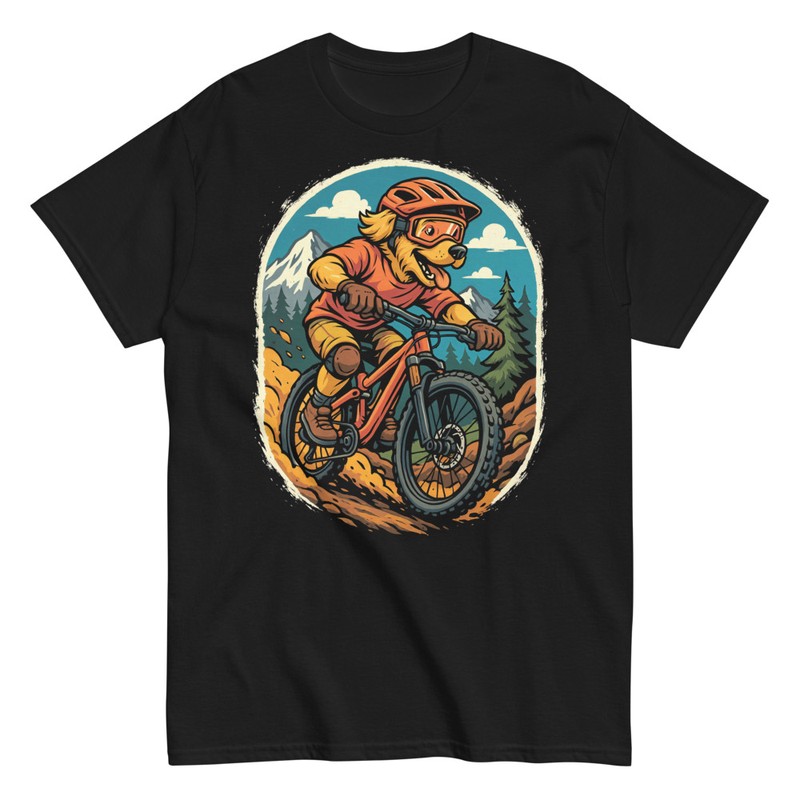Camisetas: Perro Ciclista Aventura