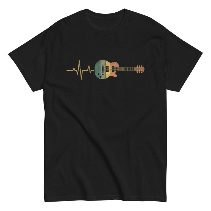 Camisetas: Guitarra Eléctrica Corazón Musical
