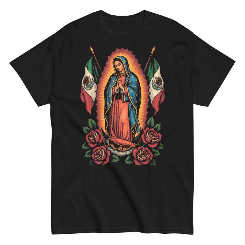 Camisetas: Virgen de Guadalupe y Banderas