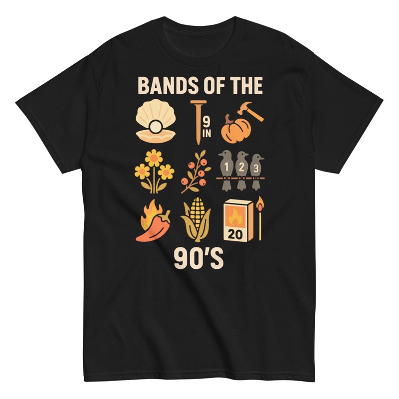 Camisetas: Bandas de los 90 Divertida