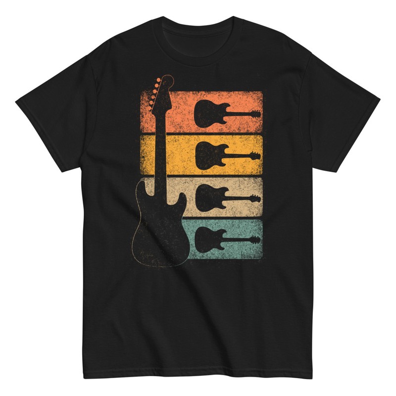 Camisetas: Retro Guitarras Eléctricas