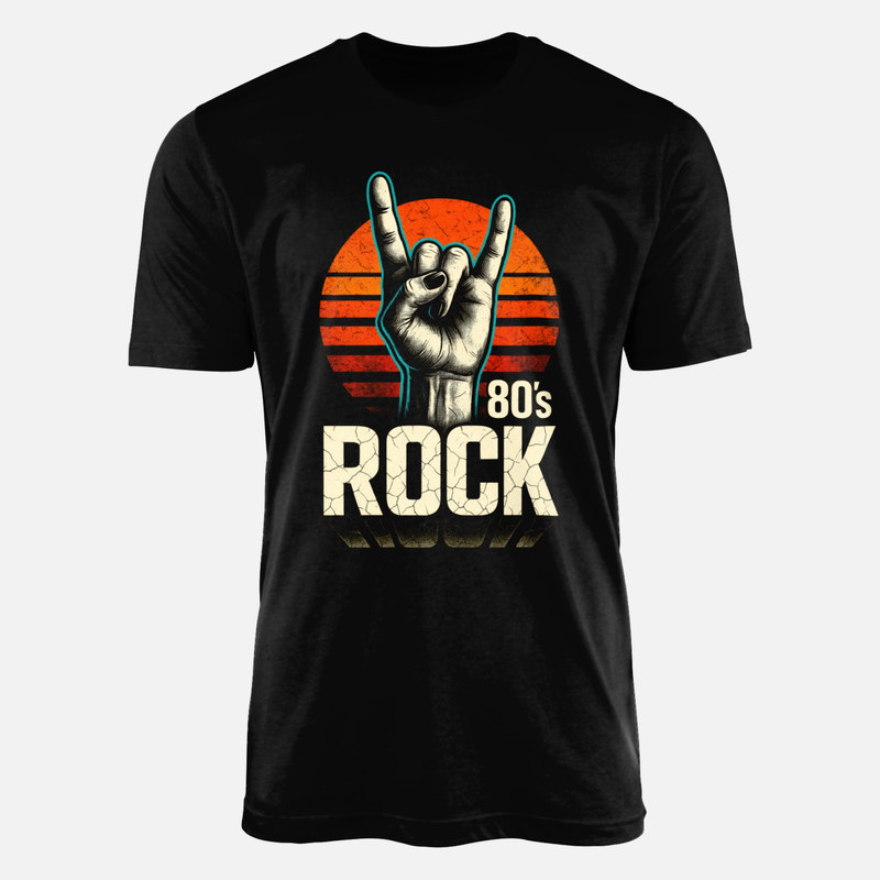 Camisetas: Rock de los 80 con cuernos