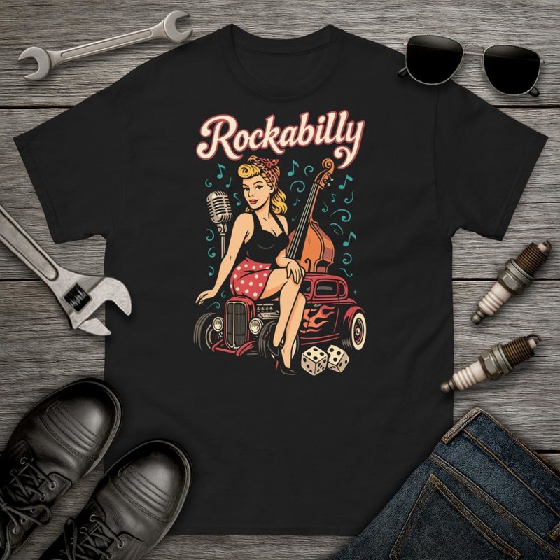 Camisetas: Estilo Rockabilly Retro Mujer