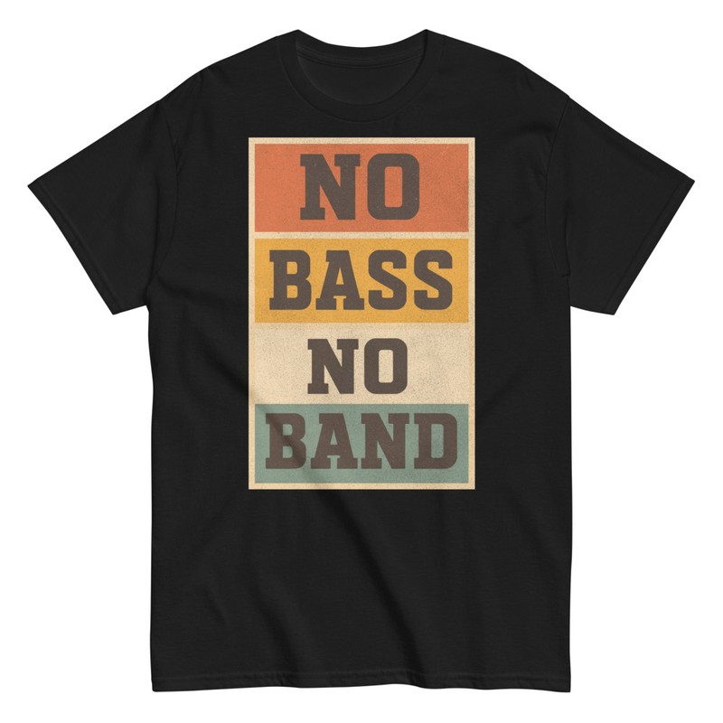 Camisetas: NO BASS NO BAND Retro