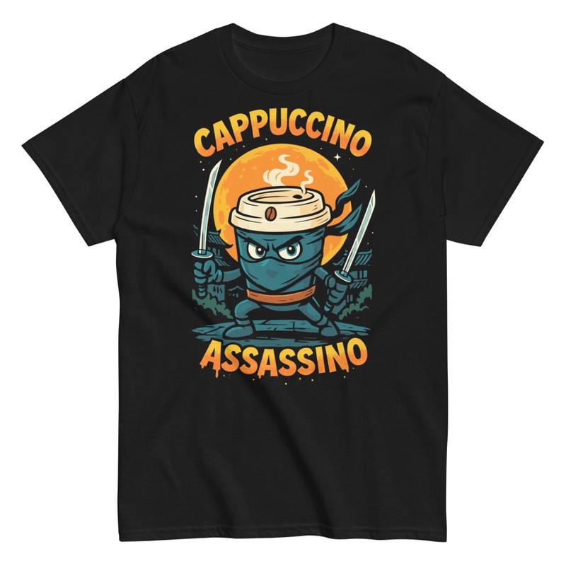 Camisetas: Cappuccino Assassino Ninja Café